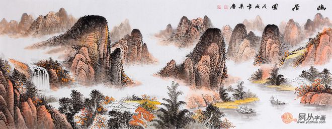 kaiyun网站家居装饰画山水画清新靓丽带给家中自然活力(图3)