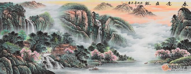 kaiyun网站家居装饰画山水画清新靓丽带给家中自然活力(图2)